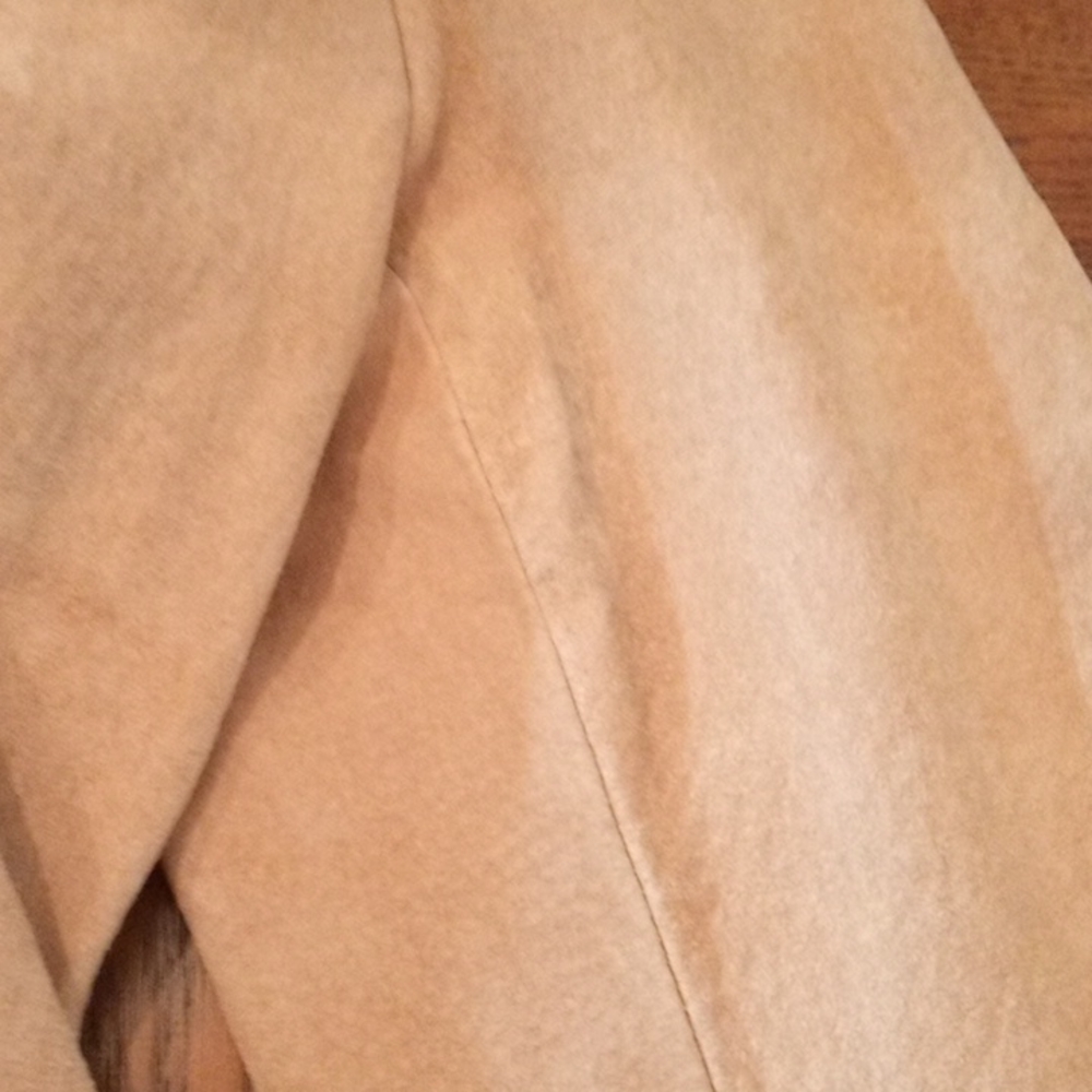 🎁 FREE GIFT INCLUDED 🎁 NWOT Llama Fur Collar Suede Fall/Spring Jacket w/ Belt. - Picture 7 of 15